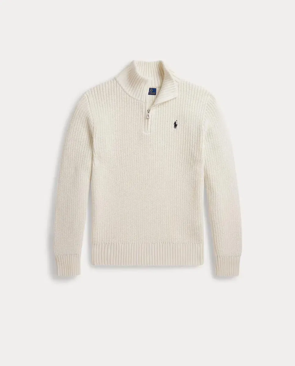 Детская вязаная куртка на молнии Polo Ralph Lauren, Crudo