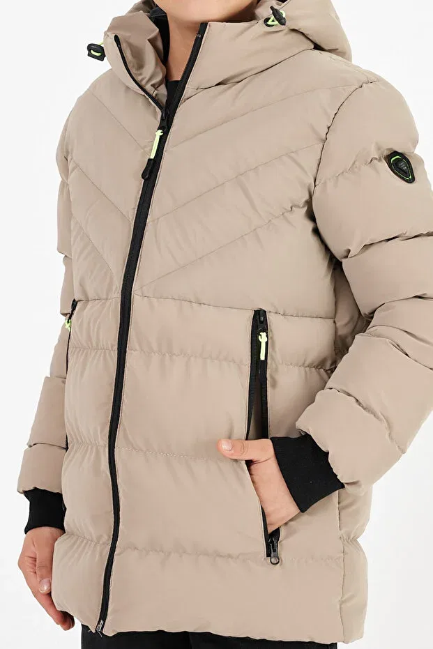 Детское зимнее пальто с капюшоном Civiltipolo, Brown