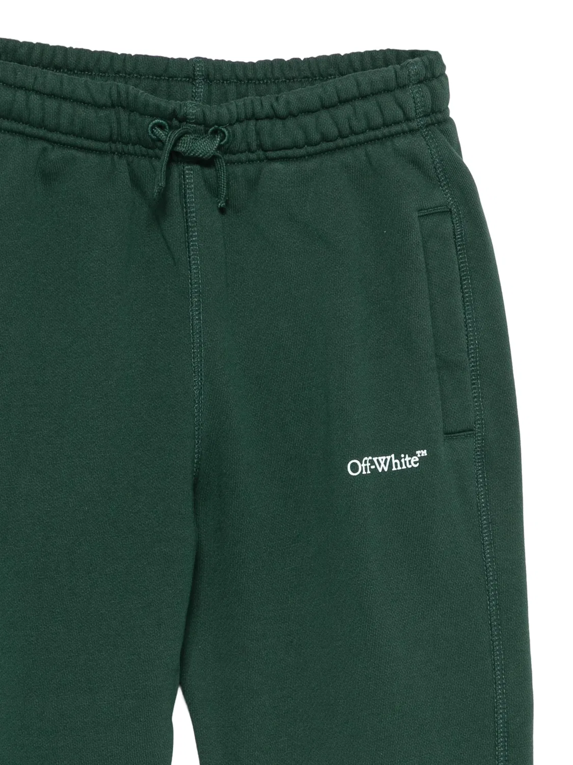 Спортивные брюки джоггеры с логотипом OFF-WHITE, зеленый — фото 3