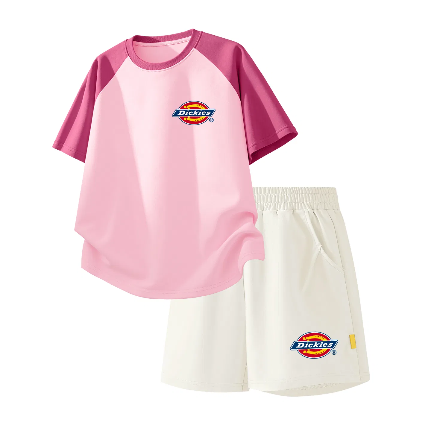Детский спортивный комплект из 2 предметов S Logo Berry Pink+S Logo K_Bottom Right Mist White Dickies