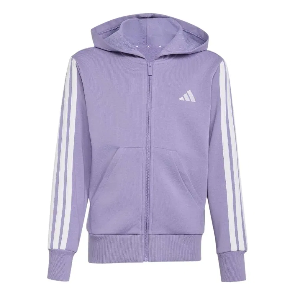 Детское худи для девочек с полной застежкой-молнией Adidas Essentials, Purple