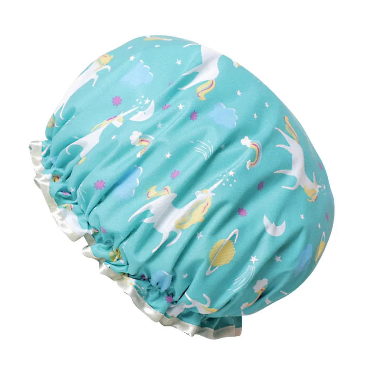 Двухслойная шапочка для душа BAZEITFLOW, 1 шт, 27x15 см, Blau