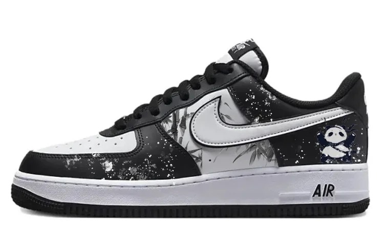 

Кастомизированные кроссовки Nike Air Force 1 Skateboarding Shoes Unisex, черный/белый