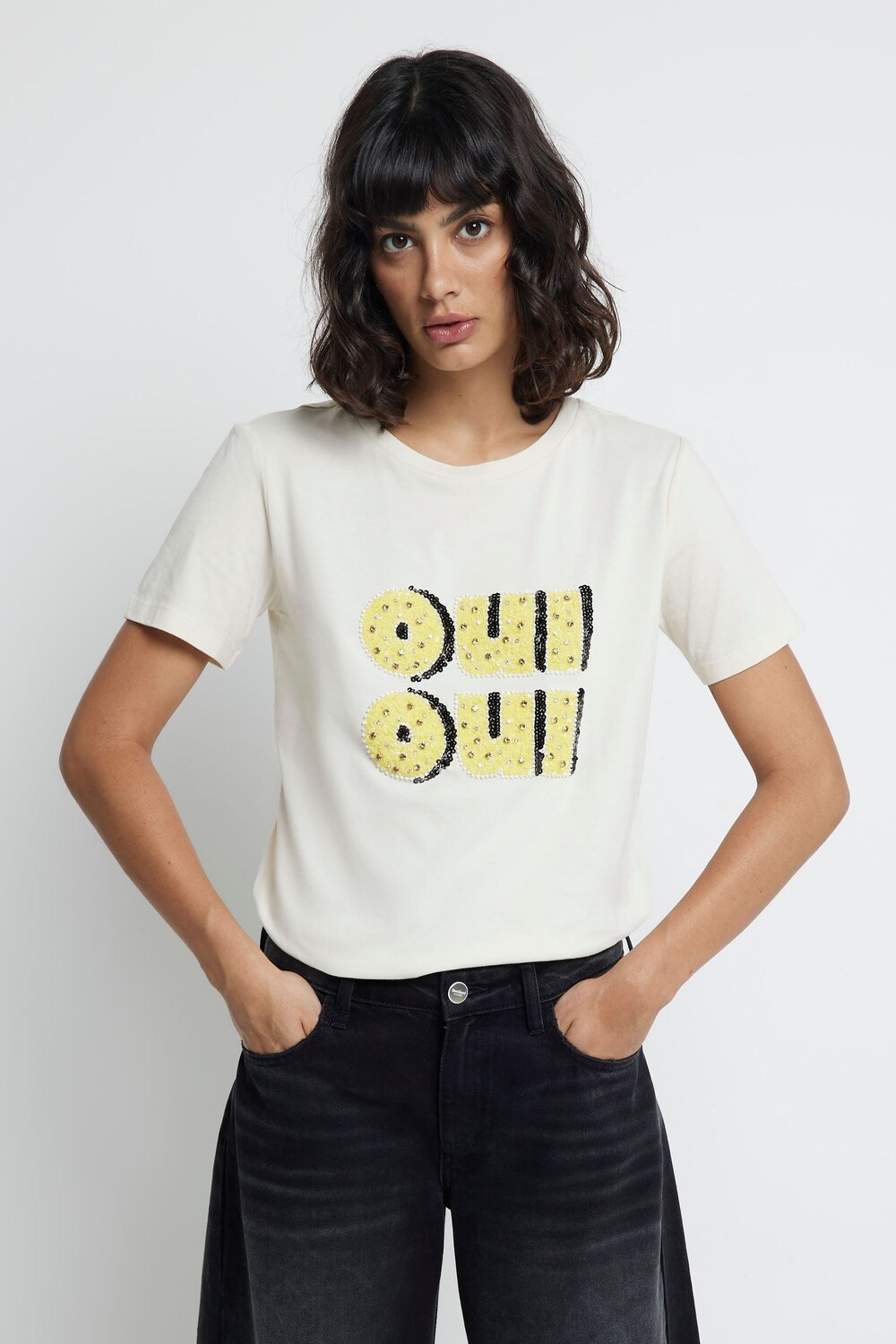 

Футболка с графическим принтом River Island, белый