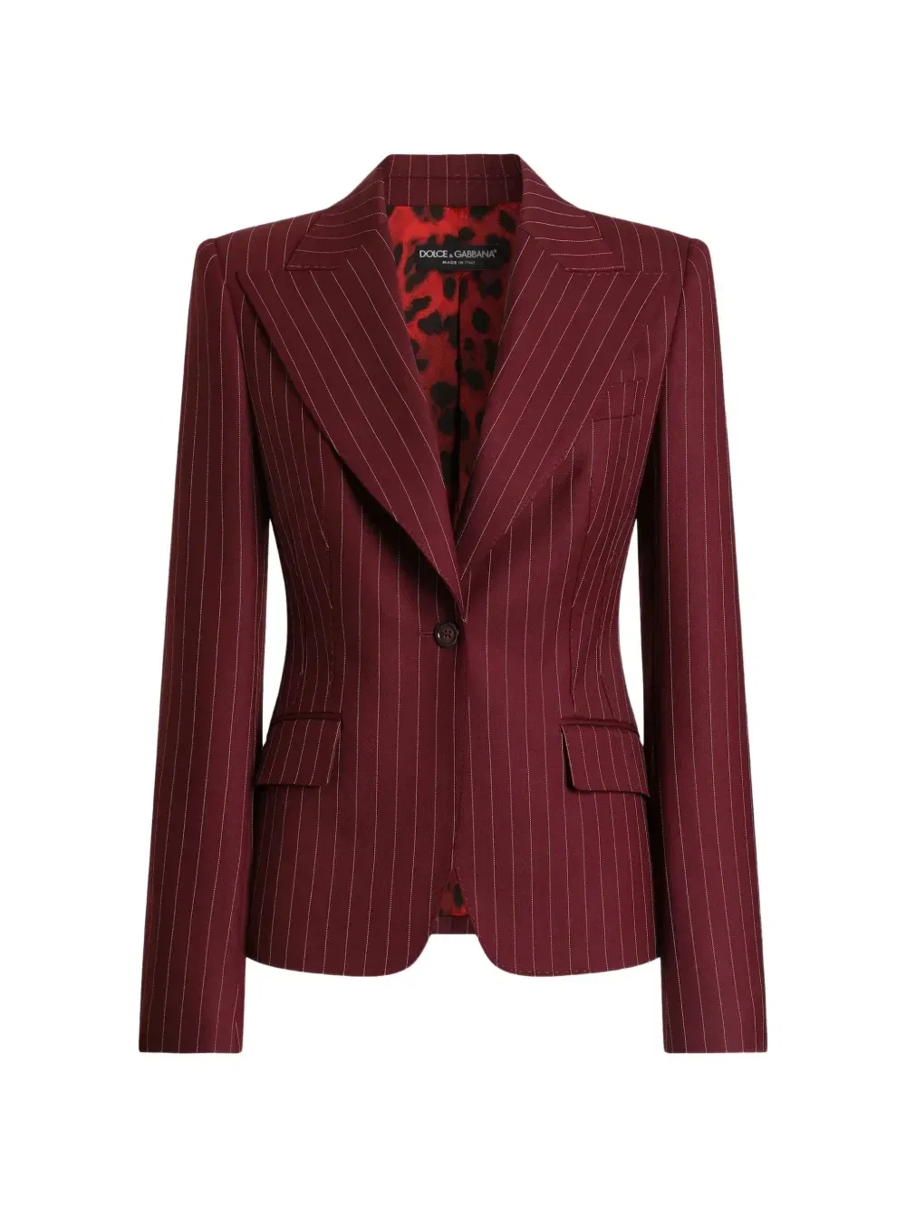 Однобортный пиджак Turlington в тонкую полоску DOLCE & GABBANA, красный