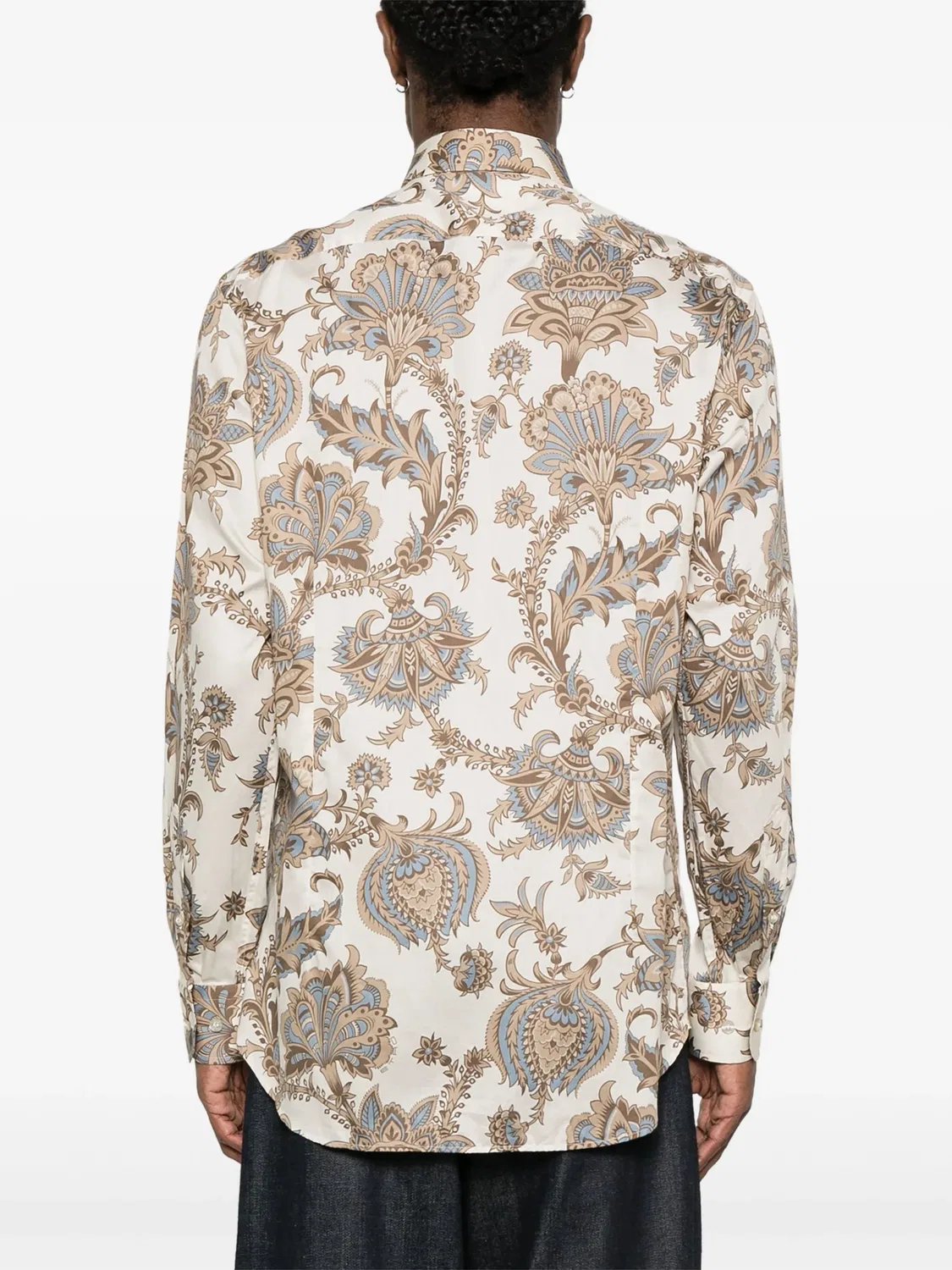 Рубашка с узором Paisley от Etro, бежевый — фото 3