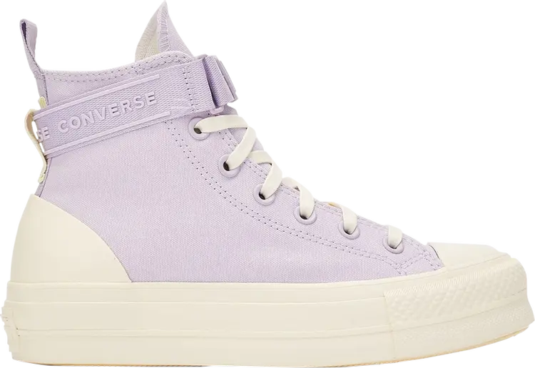 

Кроссовки Converse Wmns Chuck Taylor All Star Lift Platform Utility Strap High Vapor Violet, фиолетовый