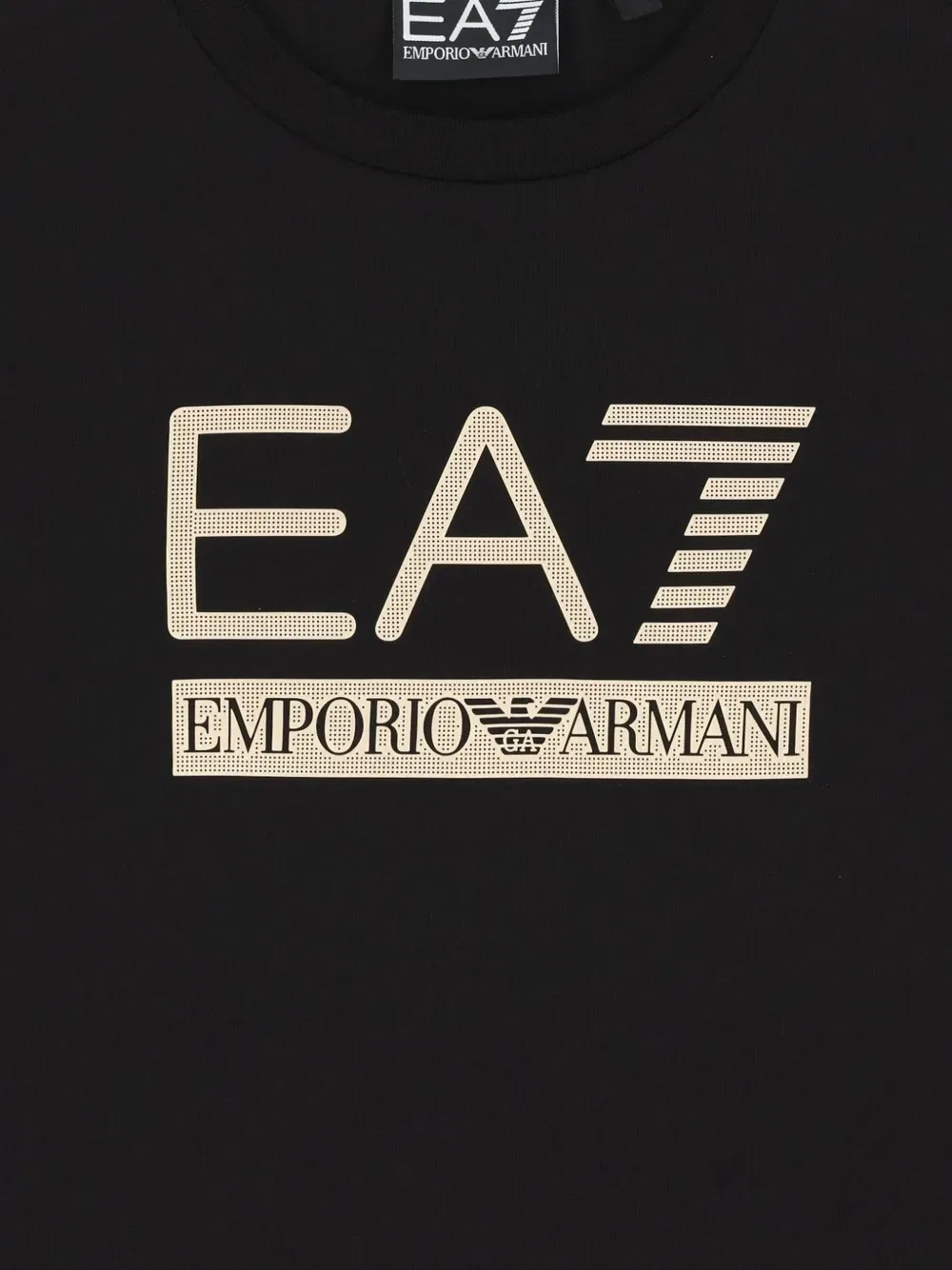Футболка с логотипом EA7 Emporio Armani, черный — фото 3