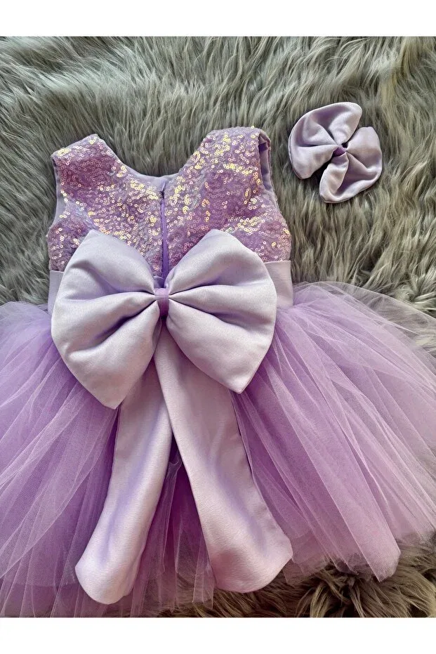 Детское платье для девочек хлопковое Uraztasarım, Purple
