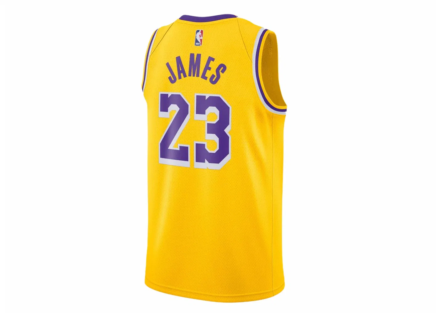 Мужская джерси Nike LeBron James Icon Swingman, Yellow — фото 2
