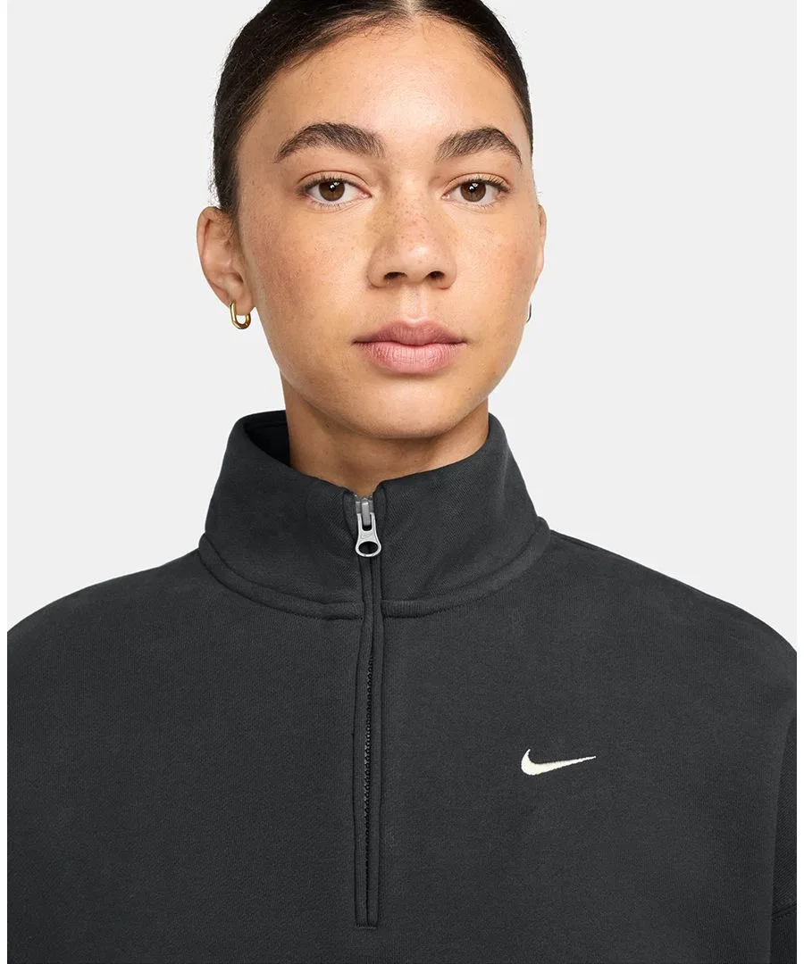 Свитшот-худи Nike Studio Fleece, Total Black Sail — фото 2