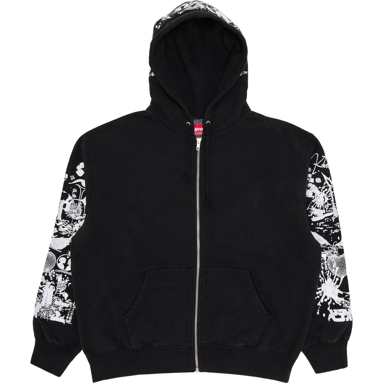 

Толстовка Supreme AOI Zip Up Hooded, черный