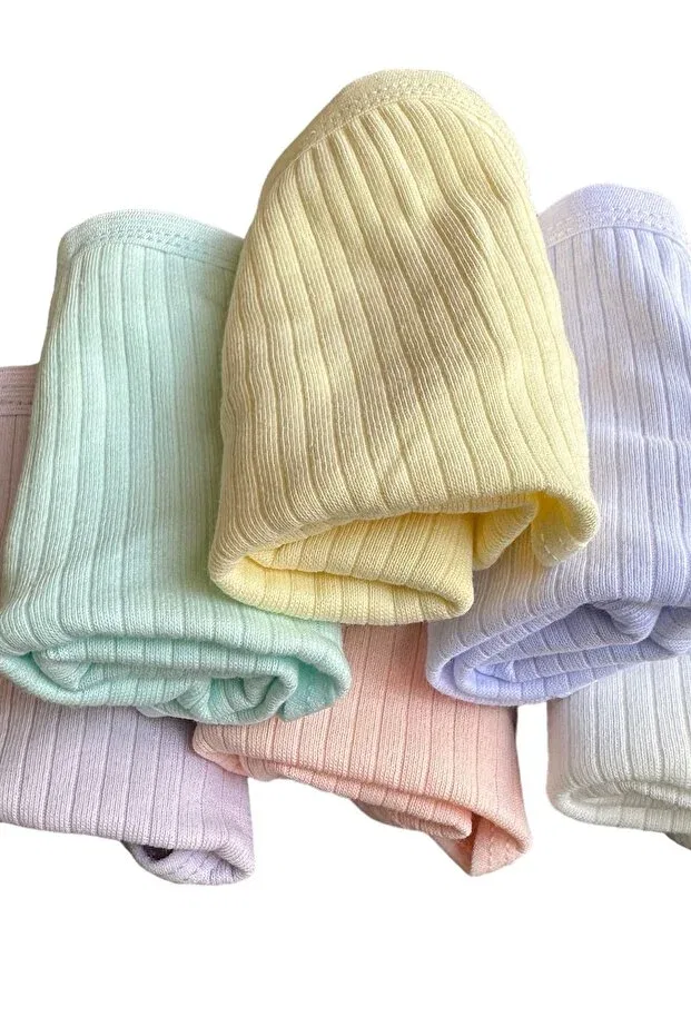 Детские боксеры для мальчиков хлопковые Katmirra fitlli girl's pastel color cotton boxer 6 pieces Dondeza, Pastel — фото 4