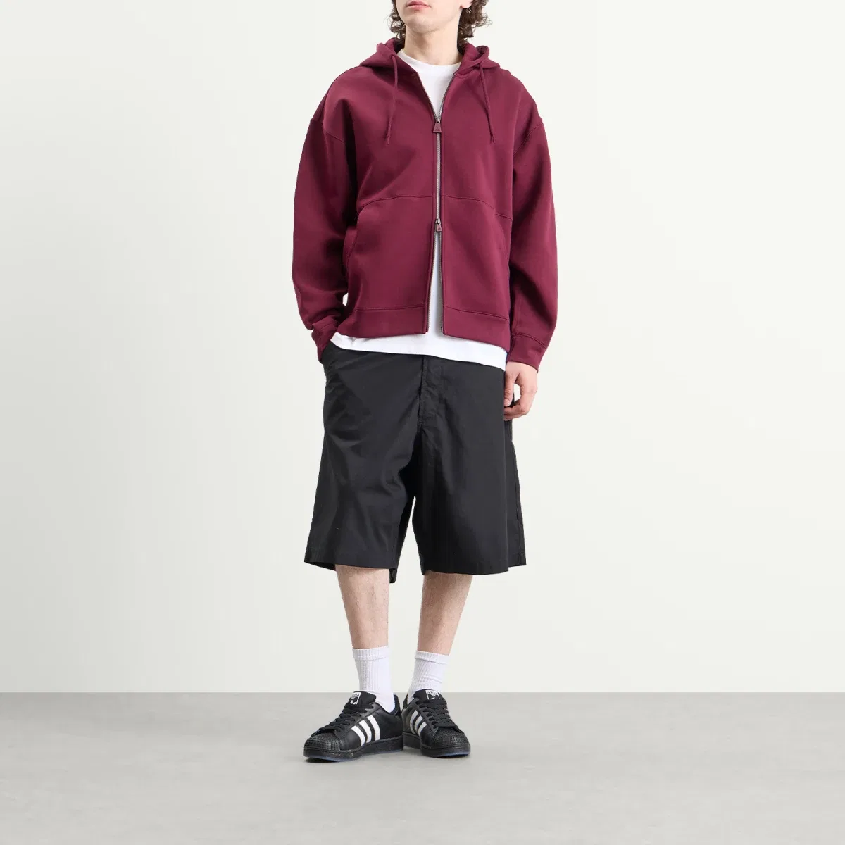 Худи Eqt Hoodie Adidas, Maroon — фото 4
