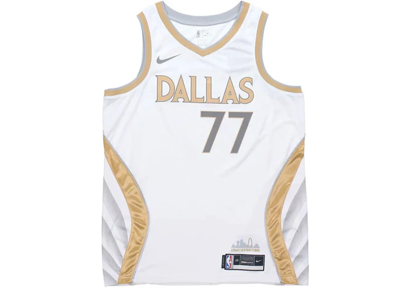 Мужская баскетбольная джерси Nike NBA Dallas Mavericks City Edition Swingman Jersey, White