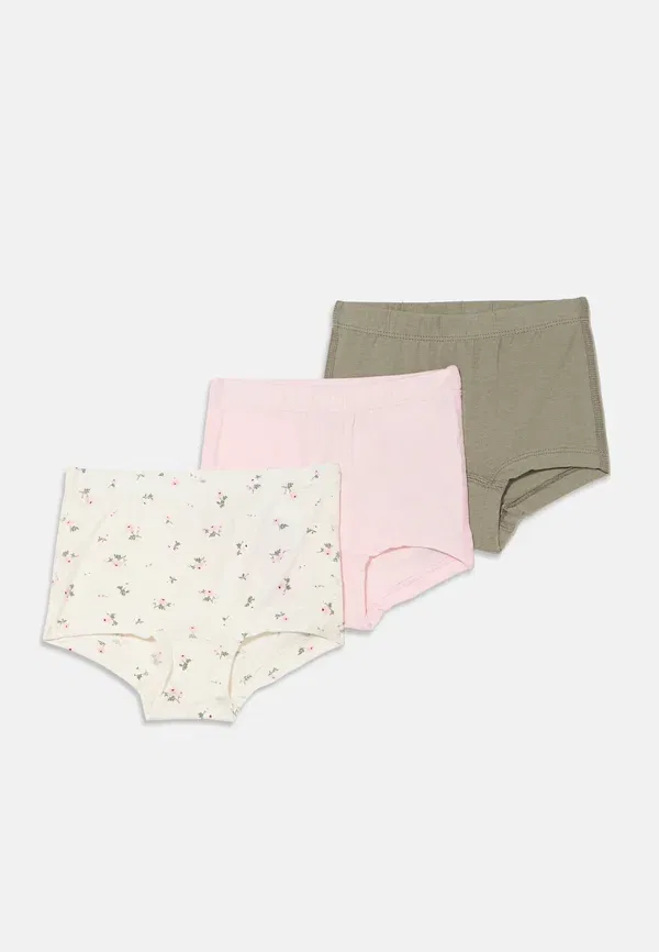 Комплект колготок 3 шт, с цветочным узором, Nmftights Jet Stream Flower, Name It, бежевый, Light Pink