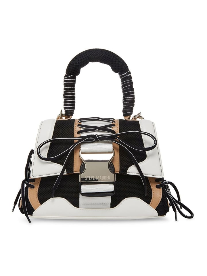 

Наплечная сумка Steve Madden, цвет schwarz/beige