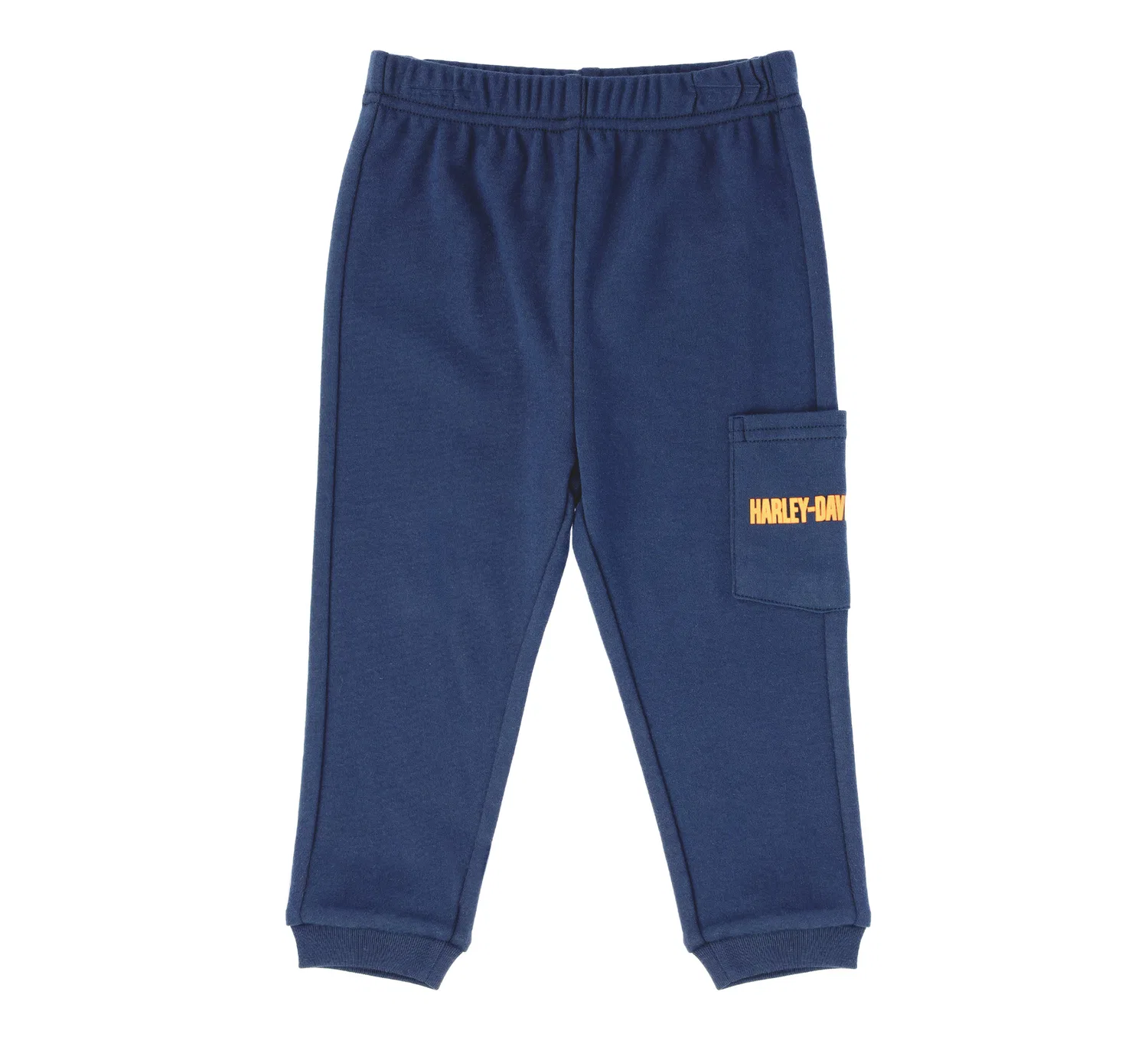 Комплект для младенцев из трикотажа с принтом Infant Boys Knit Tee & Pant Set Harley Davidson, Indigo Blue/Black — фото 2