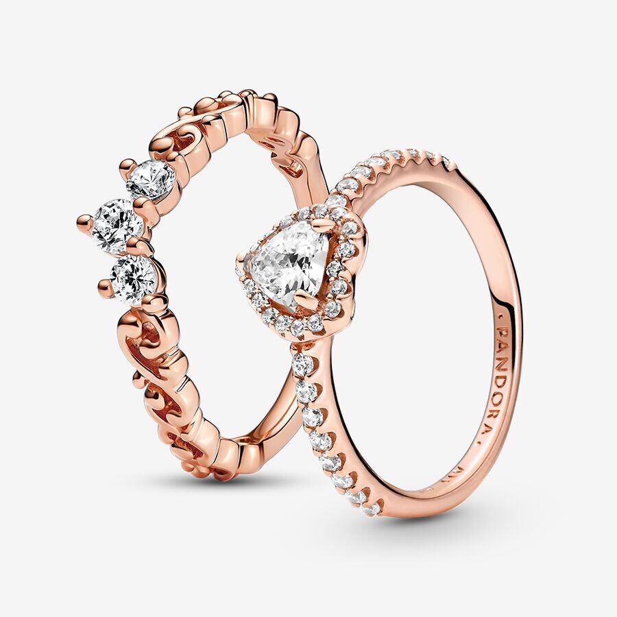 

Ювелирный комплект Pandora Hopeless Romantic Promise Ring, 2 предмета