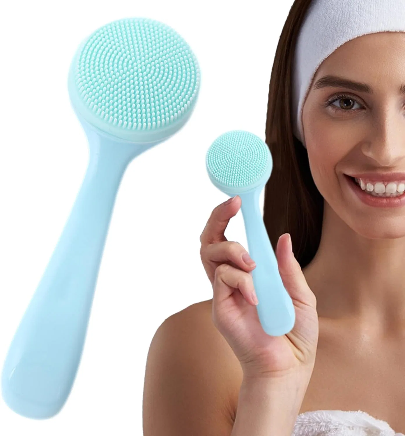 Силиконовая щетка для лица Generisch, 1 шт, 31 г, Blue