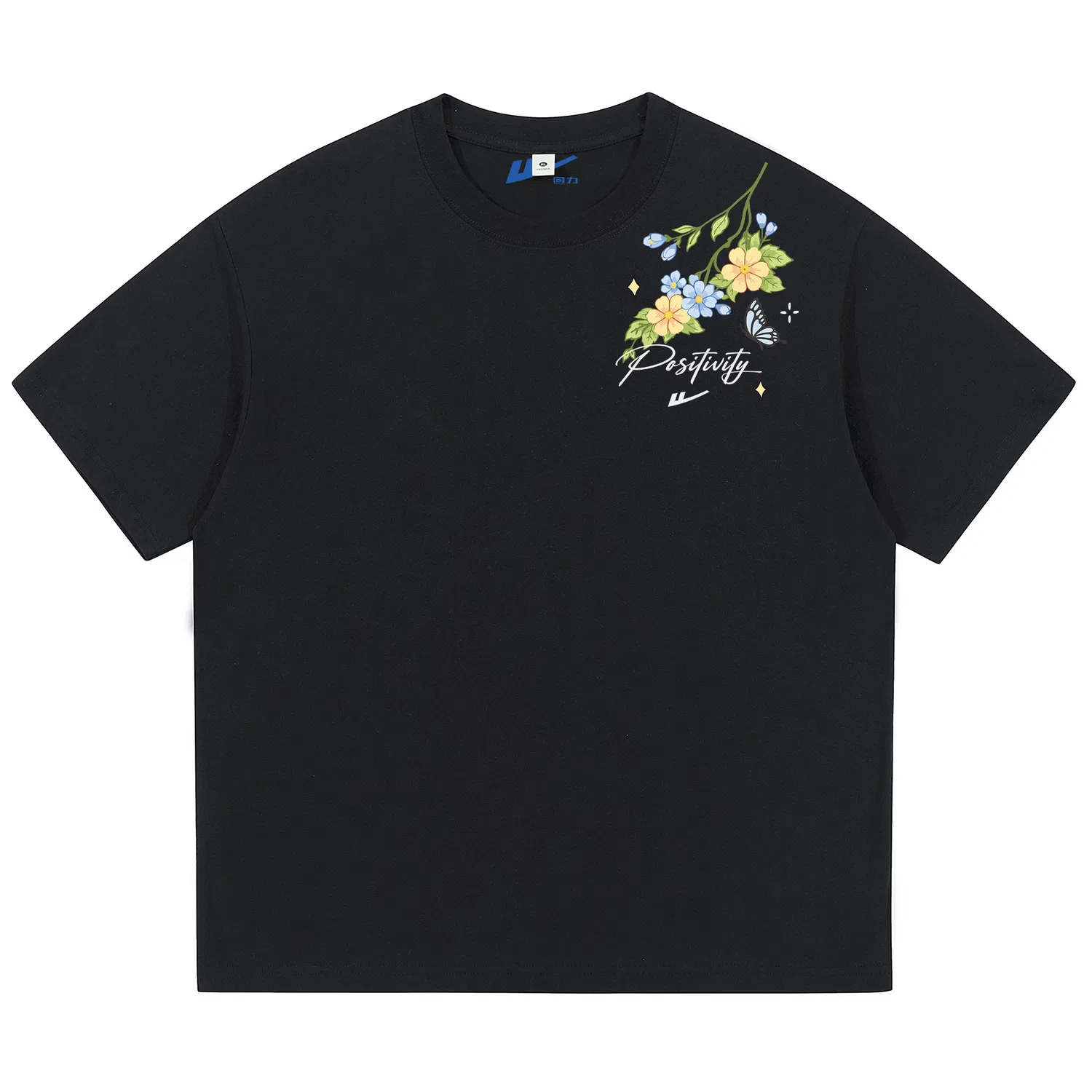 Детская футболка унисекс с круглым вырезом Heavyweight Dark Blue WARRIOR — фото 4