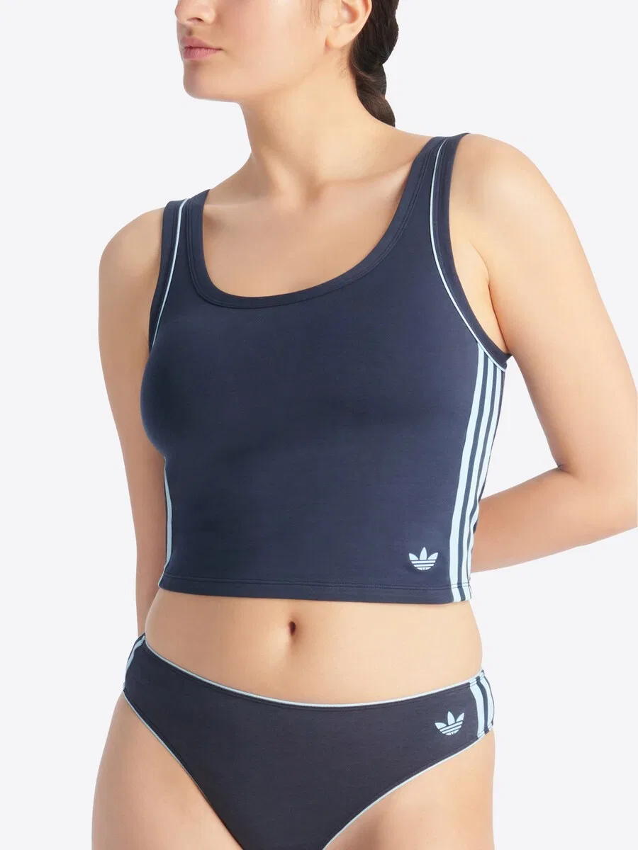 Майка ADIDAS ORIGINALS 'Comfort Flex Cotton' цвета индиго — фото 2