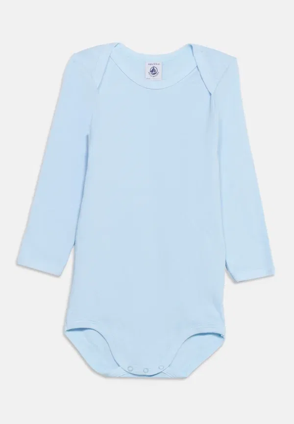 Комплект из 3 боди хлопковый Jersey Petit Bateau blue, white, белый — фото 3