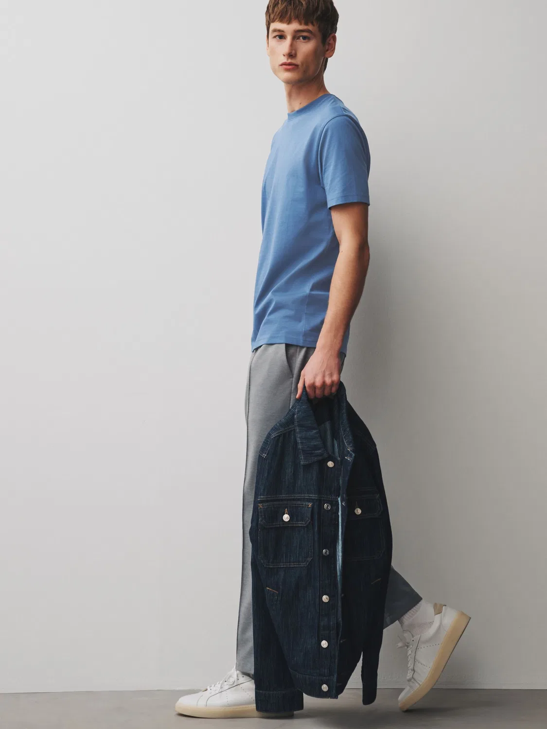 Футболка хлопковая, Slim Fit, Essential Next, синий — фото 3