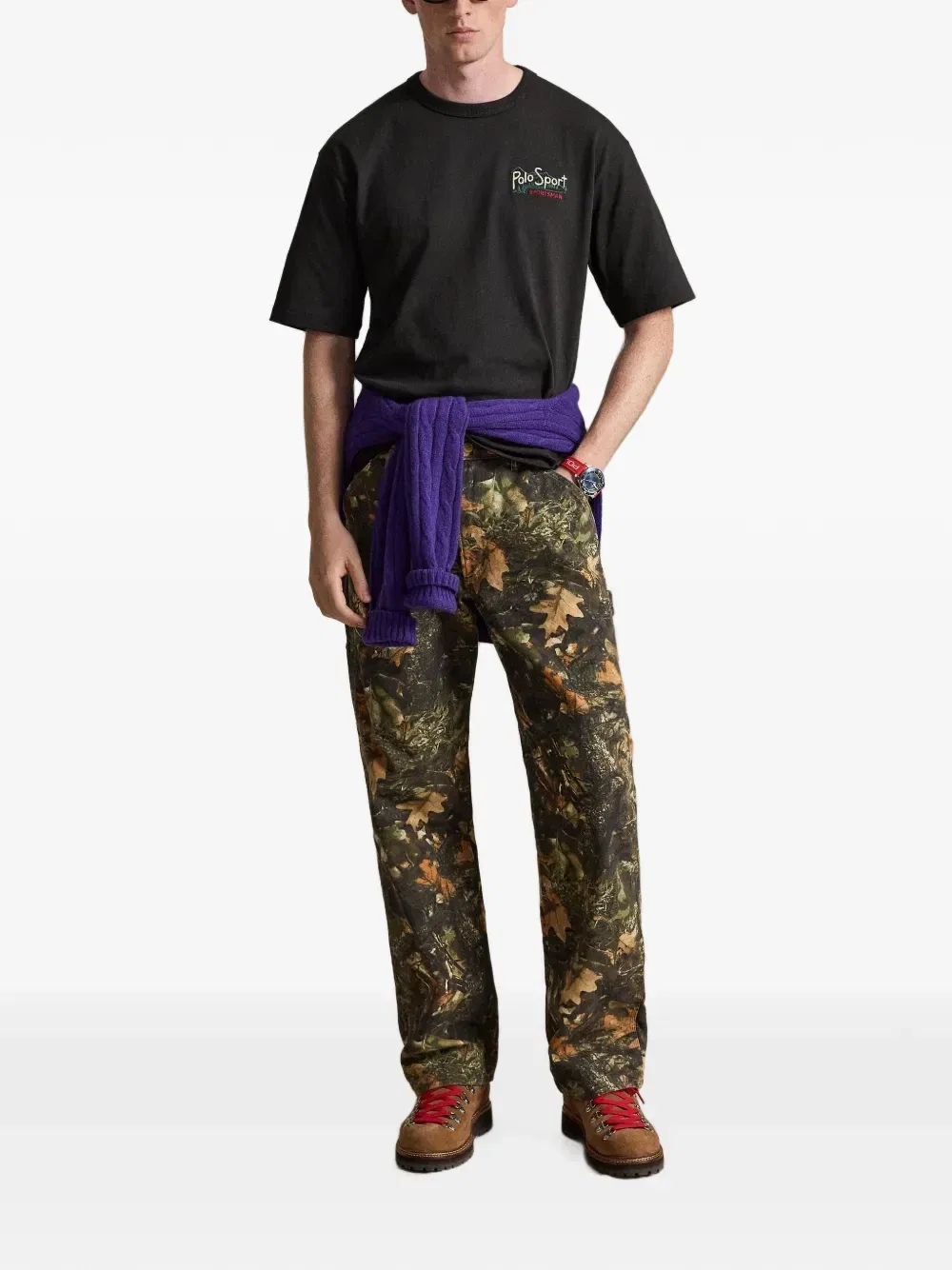 Футболка Polo Sport свободного кроя Polo Ralph Lauren, черный — фото 2