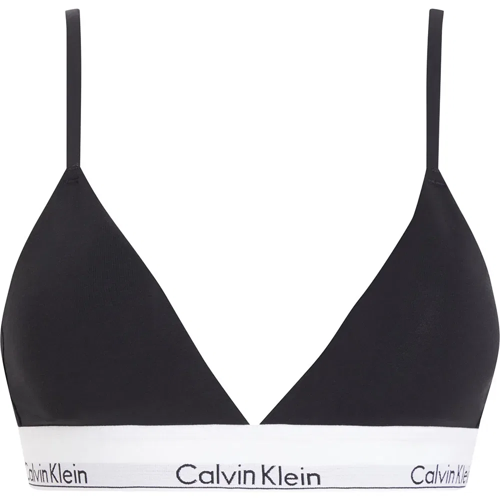 Треугольный бюстгальтер Calvin Klein, черный — фото 2