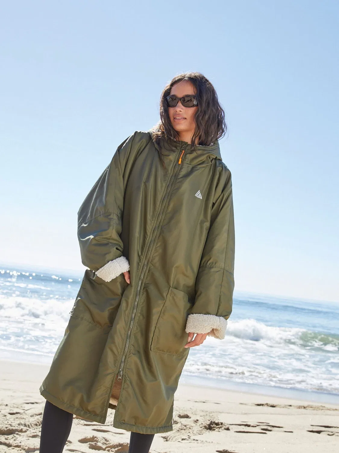 Плащ-переодевалка Active Swim Changing Robe Next, хаки — фото 2