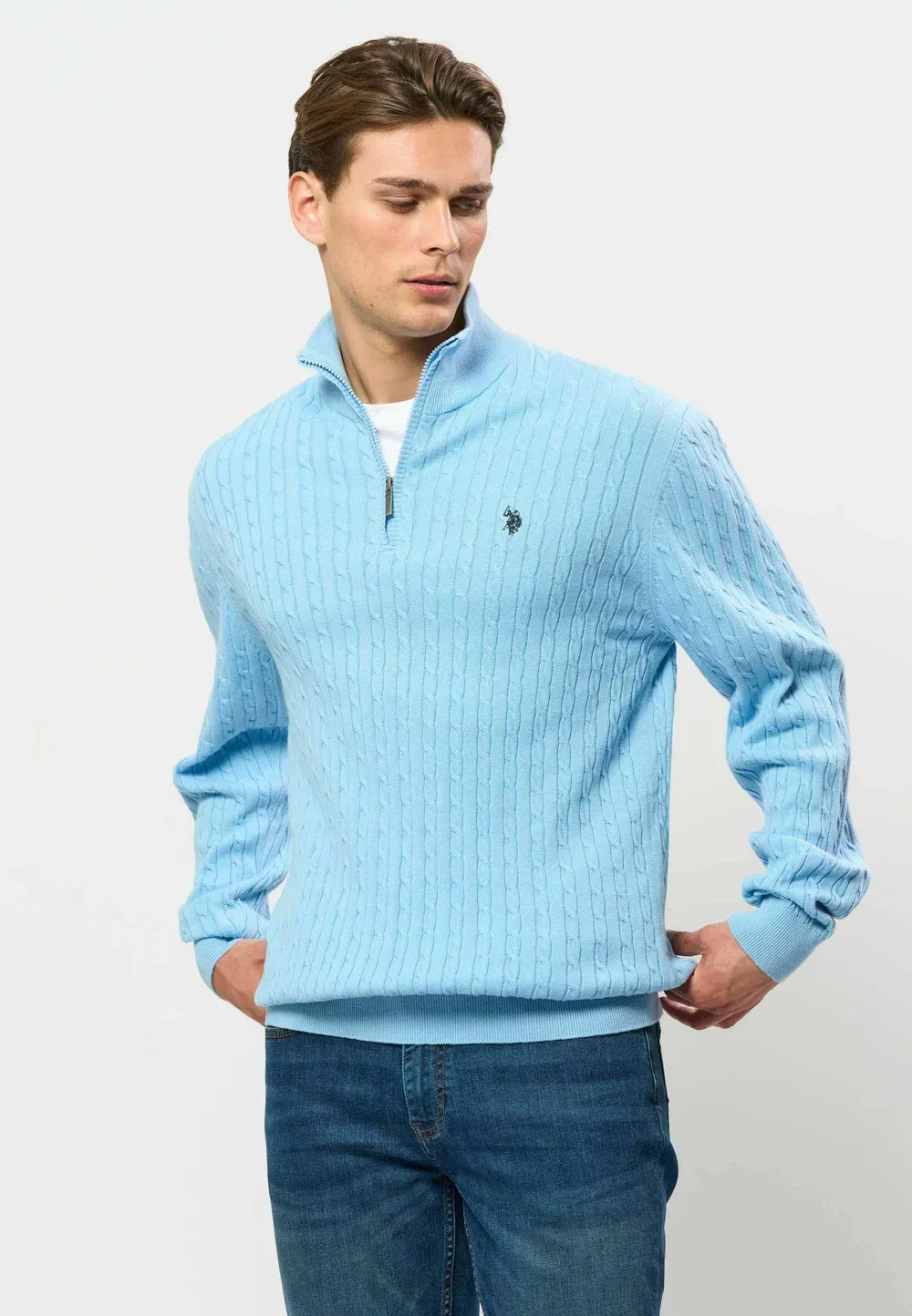 Умромео - джемпер U.S. Polo Assn., Placid Blue