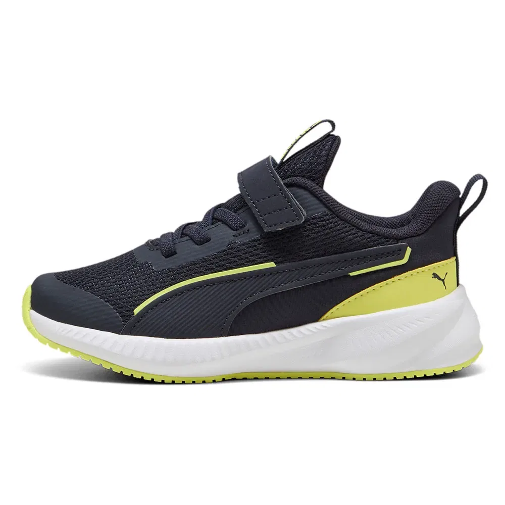 Детские кроссовки для девочек с липучкой Flyer 3 AC+ PS Puma, Blue — фото 4