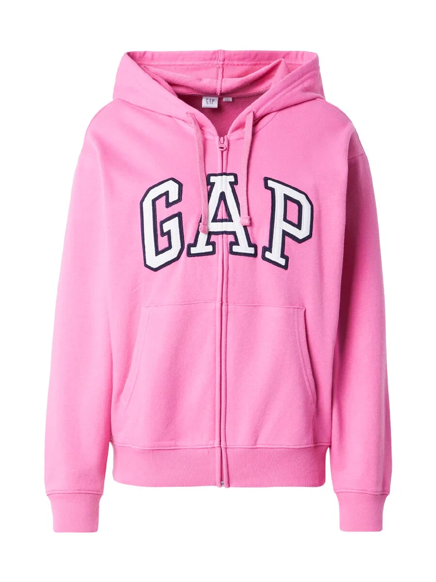 Худи на молнии GAP 'HERITAGE' розового цвета
