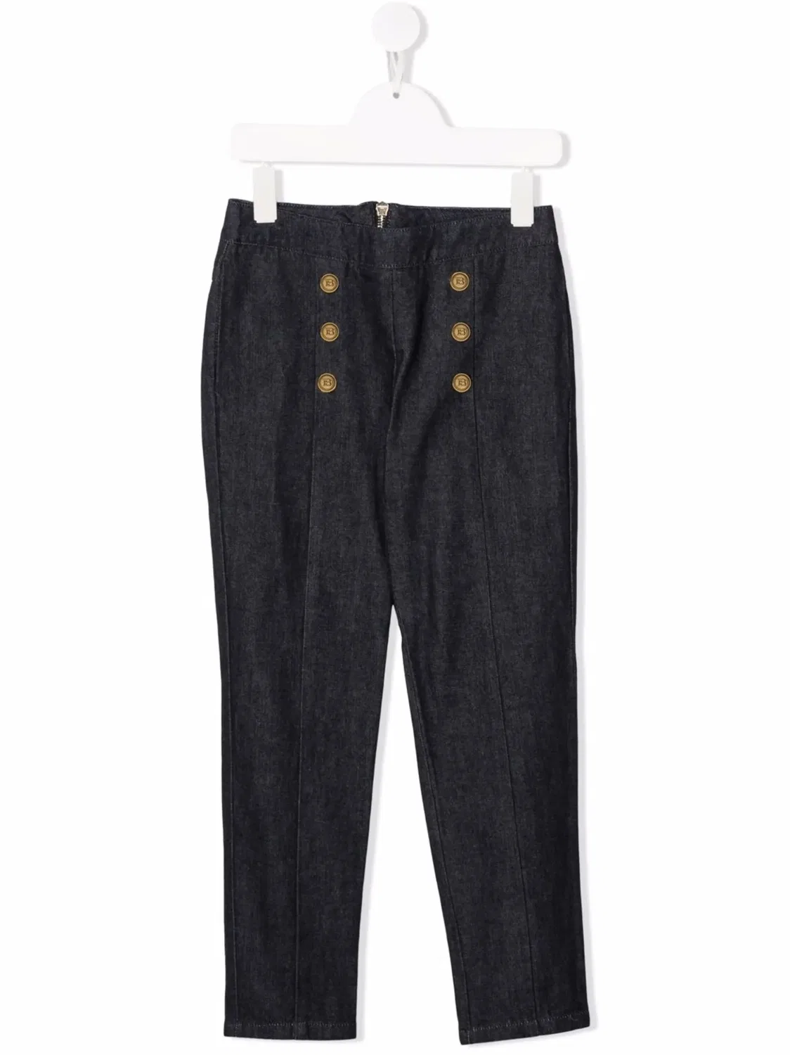 Брюки с двойной застежкой Balmain, синий