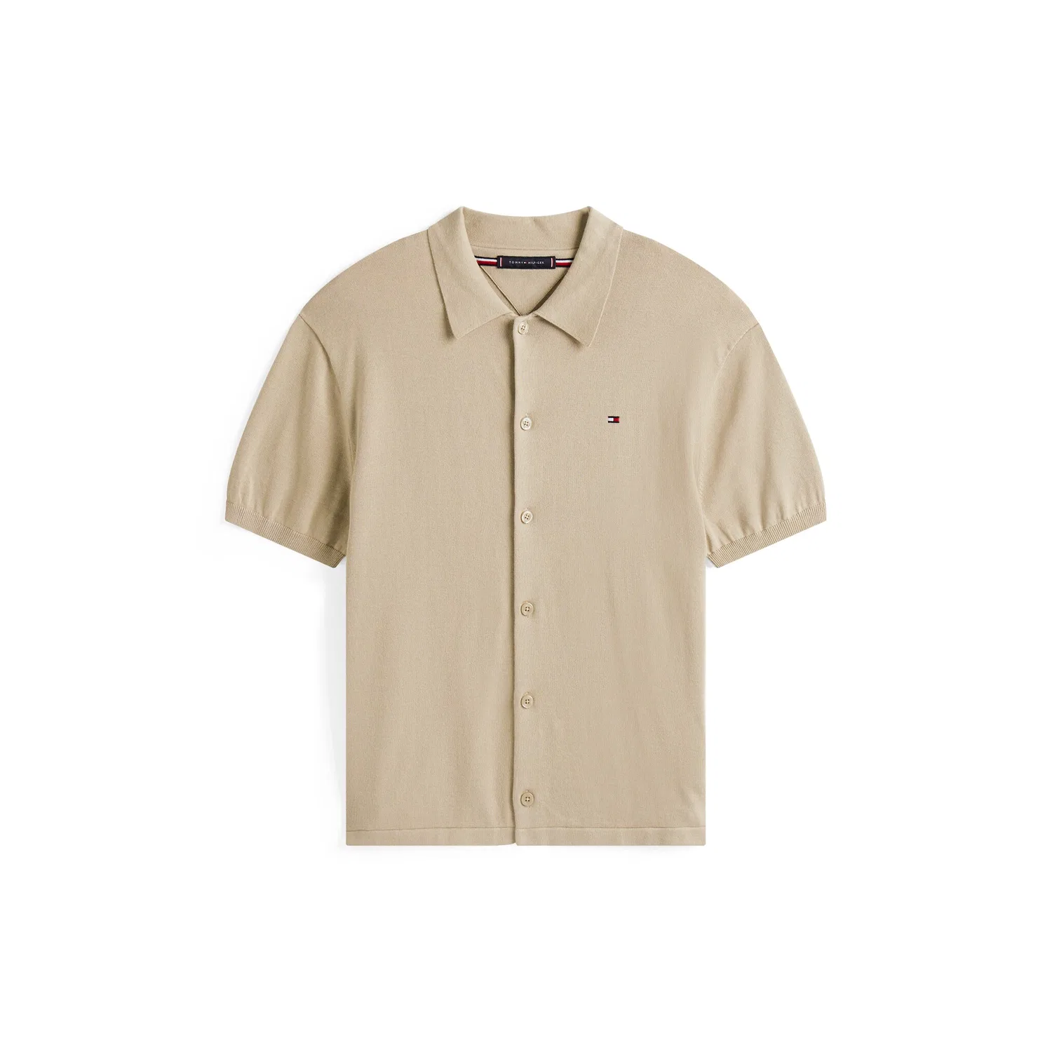 Мужская рубашка с коротким рукавом Essential Cotton SS Over рубашка Tommy Hilfiger, Sandalwood — фото 3