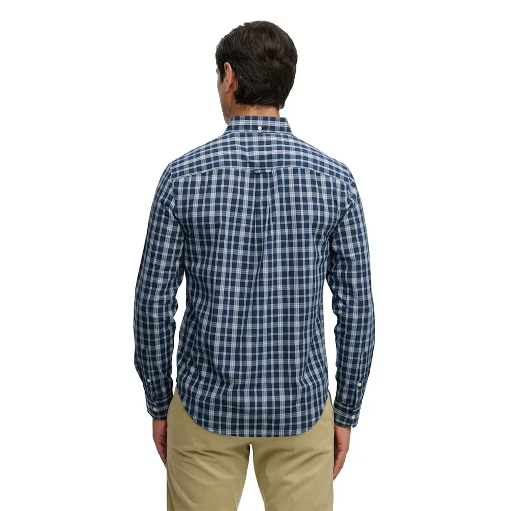 Рубашка с длинным рукавом Preppy Poplin Superdry, синий — фото 2