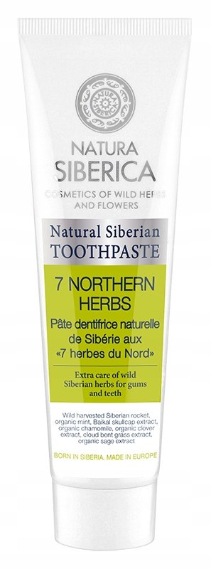 

Зубная паста без фтора Шалфей-Облепиха Natura Siberica 7 трав 100 г
