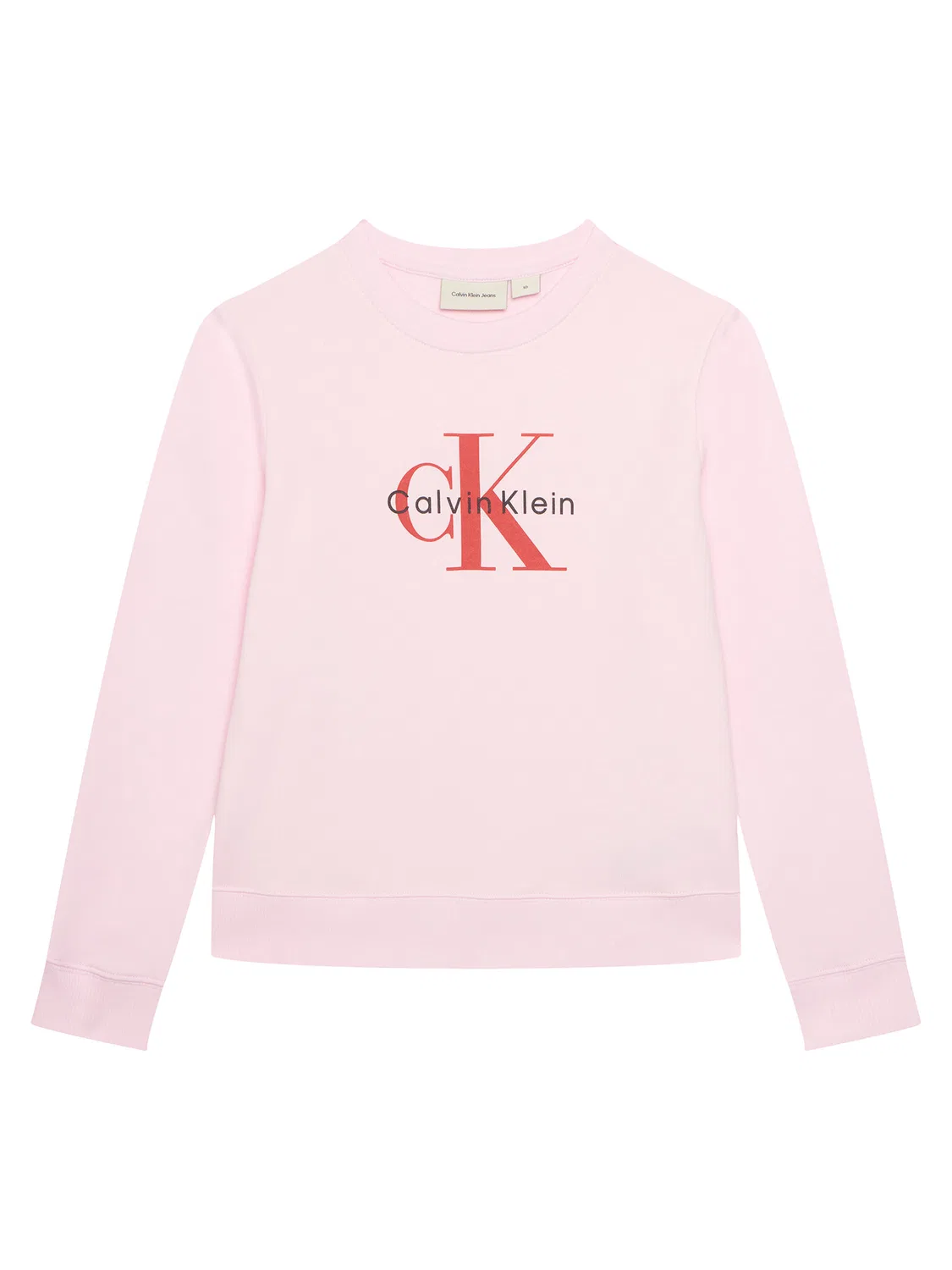 Толстовка стандартного кроя для девочки Monogram Calvin Klein Jeans, розовый