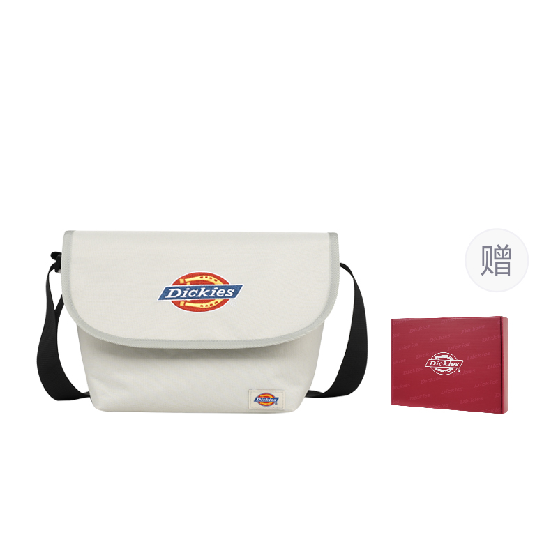 

Dickies Полиэстеровый мессенджер через плечо унисекс черный хаки экрю серый белый, Gray White DK-C035[Shopping Bag]