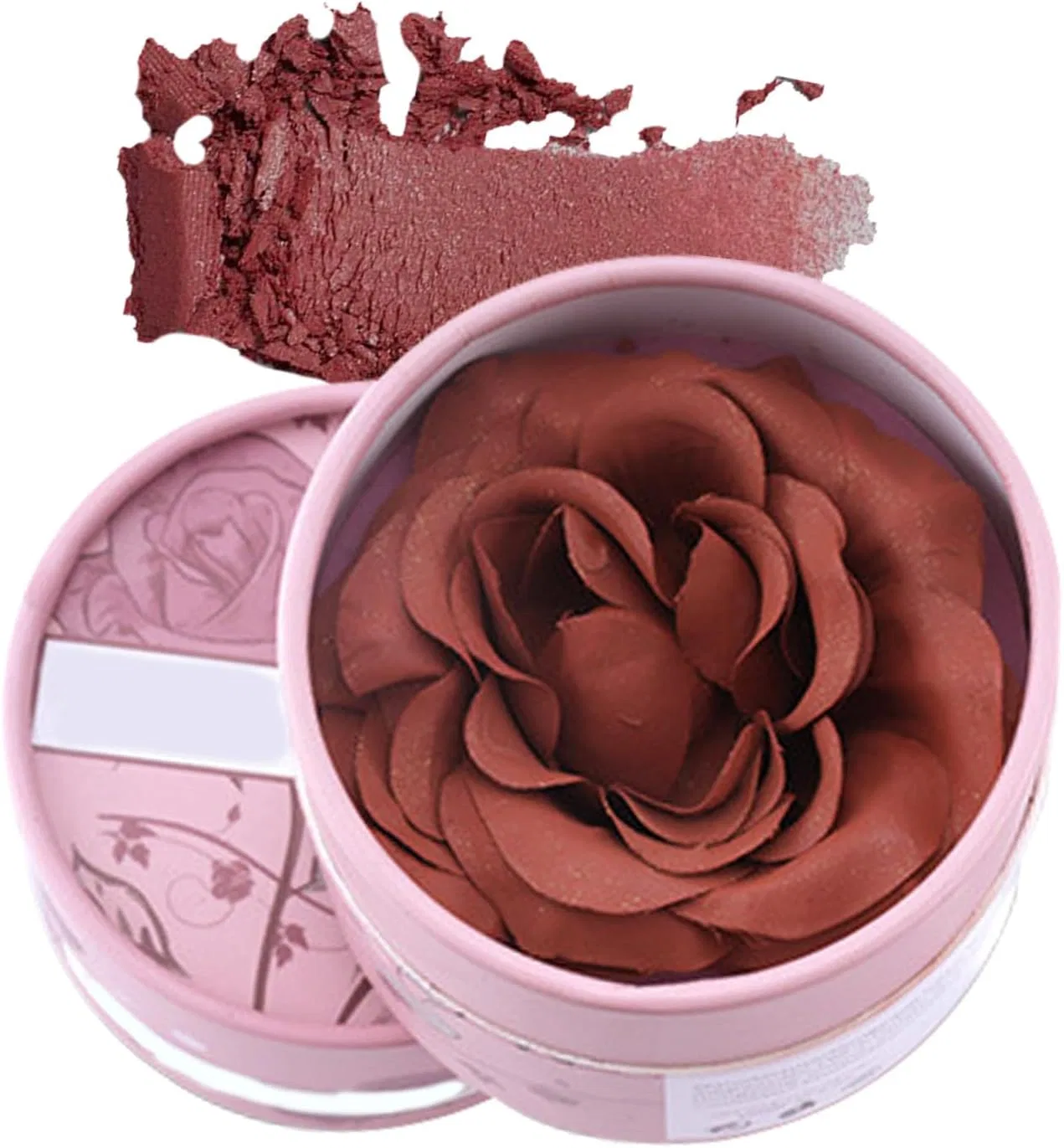 Румяна 3D Rose Blush с ароматом розы, натуральный оттенок 6#, 3.5g