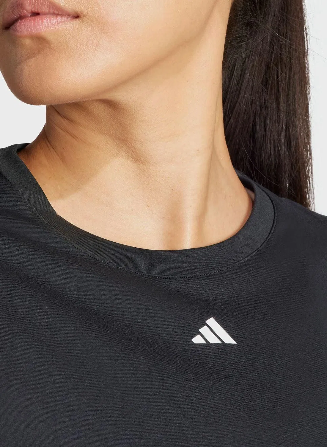 Футболка для тренировок с влагоотводящей технологией Adidas, черный — фото 3