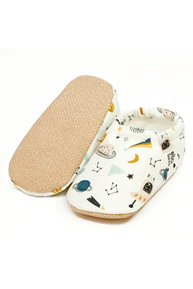 Детские для девочек пинетки с противоскользящей подошвой Ella Bonna, Space Patterned — фото 2