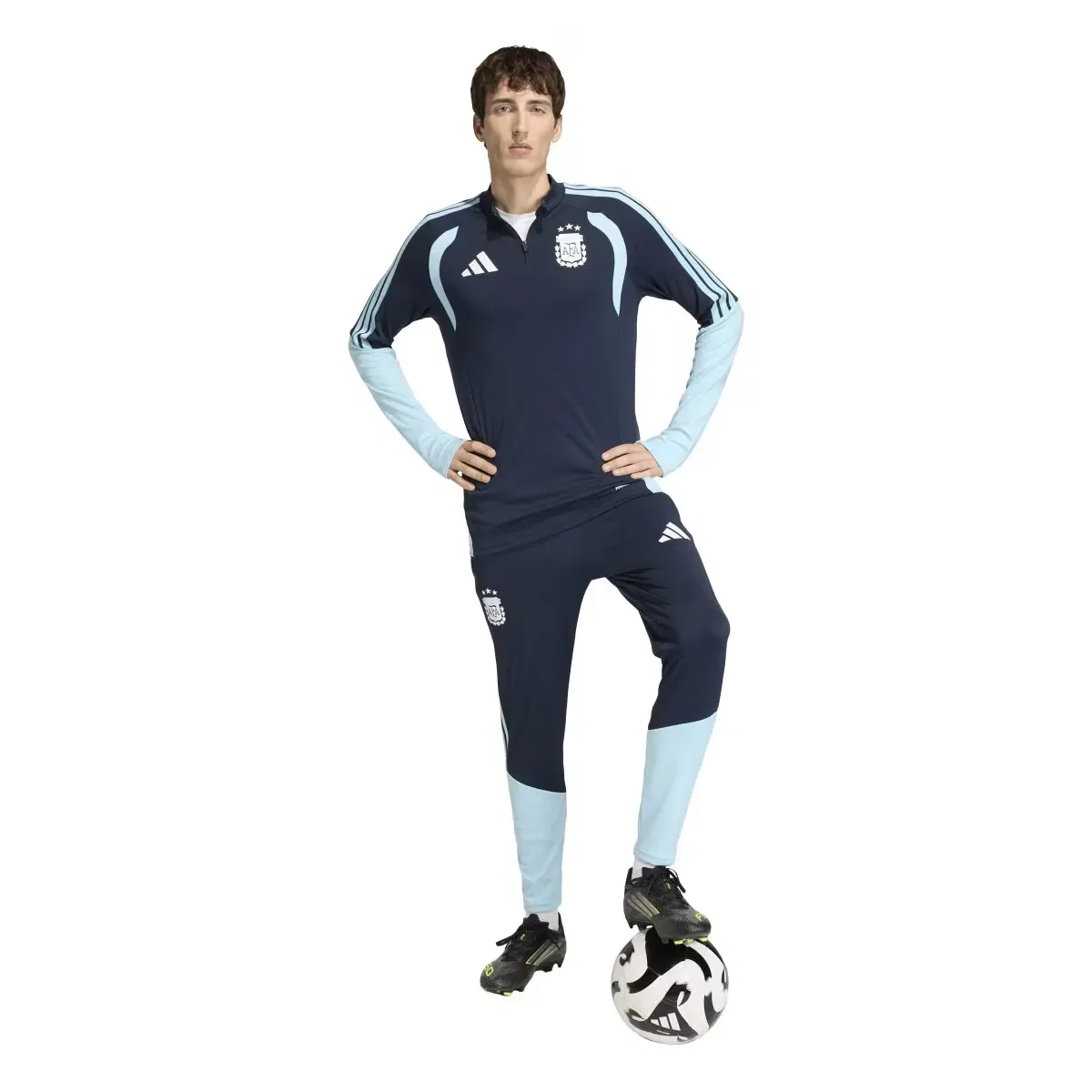 Мужские тренировочные штаны с принтом Argentina Mundial 2026 adidas, Azul Marino — фото 3