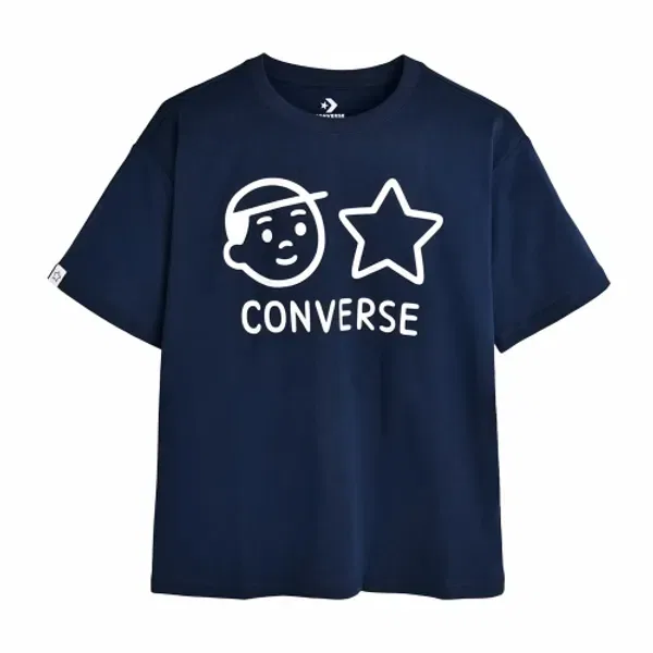 Футболка с принтом Noritake, Converse, Playkizpro, Navy — фото 2