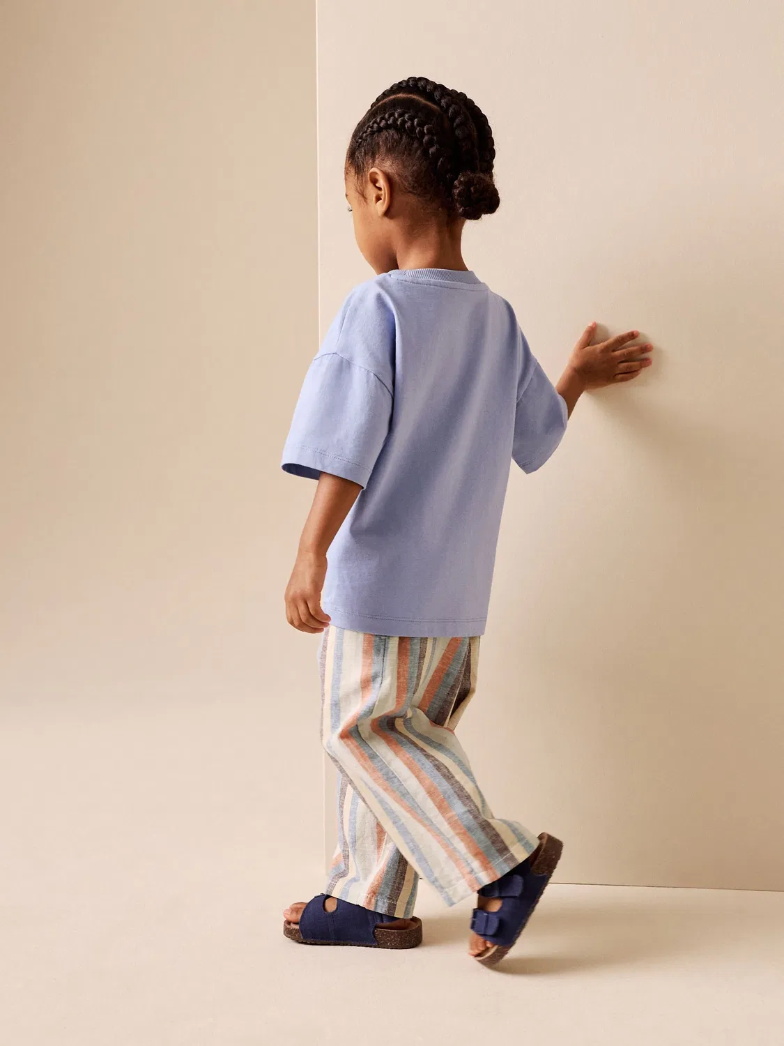 Брюки широкие Multi Stripe Next, мульти-полоска — фото 3