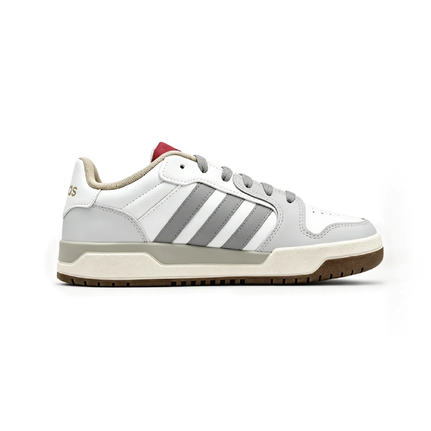 Детские скейтборд-кроссовки с низким верхом ENTRAP, Adidas, Gray White — фото 3