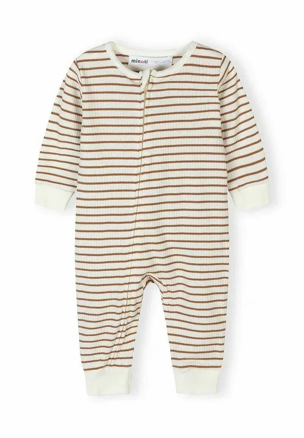 Комплект из 3 боди с длинным рукавом на кнопках, Sleep Suit, Minoti, Mottled Grey Beige, серый/бежевый — фото 4