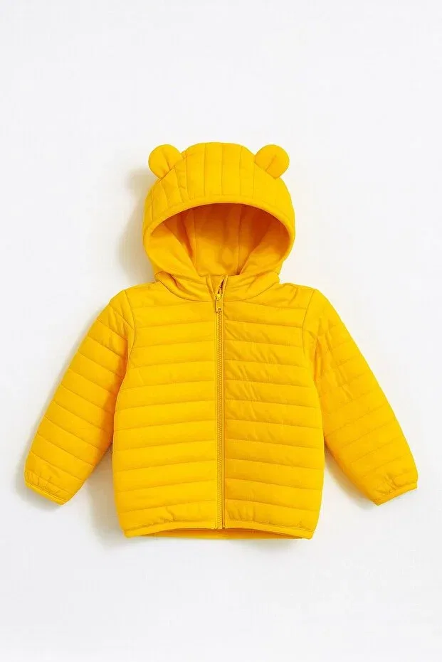 Детское пальто для мальчиков пуховое Lesso Kids, Yellow — фото 2