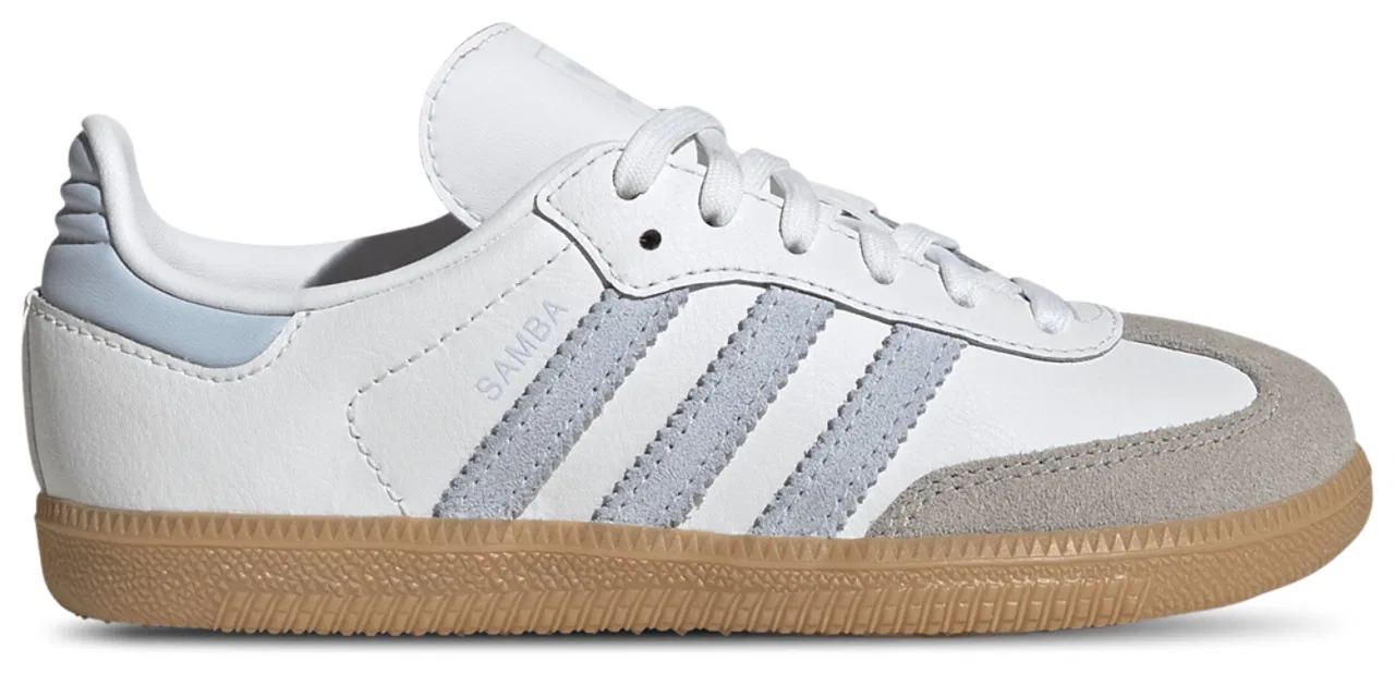 Кроссовки для мальчиков Samba OG Adidas, синий/белый